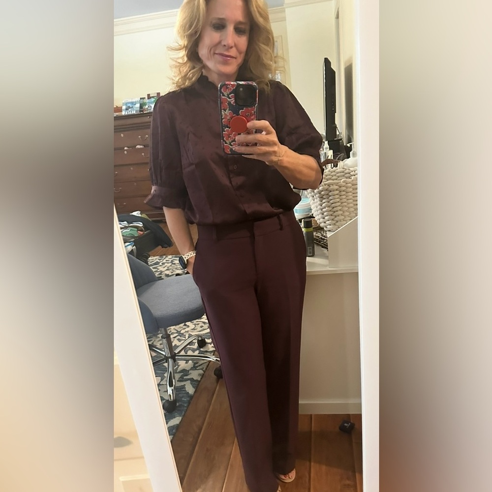Elegant Burgundy Trousers